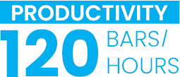 Productivity - 120 bars/hours