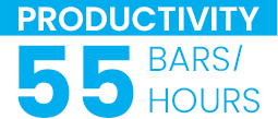 Productivity - 55 bars/hours