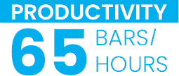 Productivity - 65 bars/hours